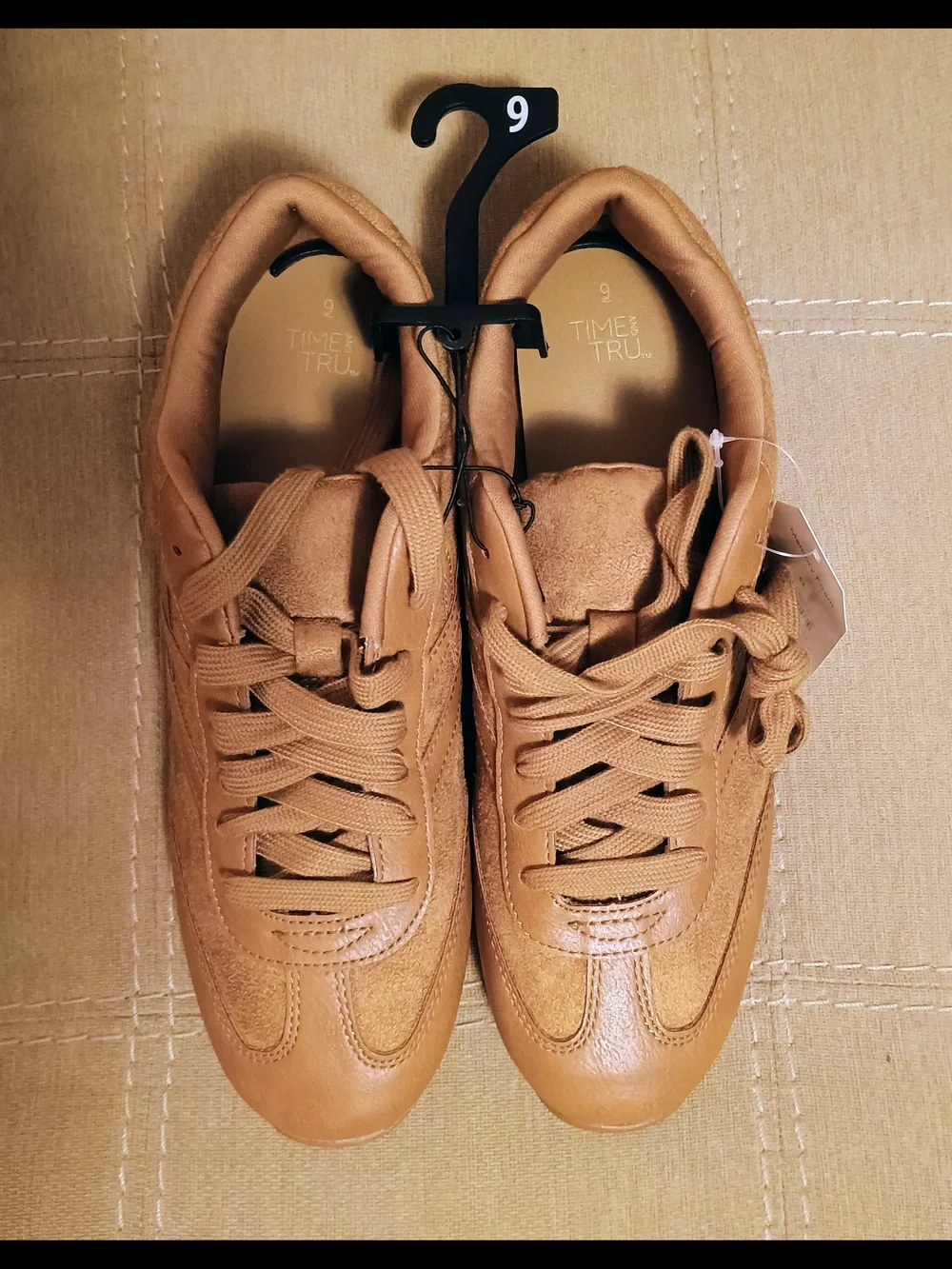 NWT Time and Tru Women's Tan Casual Sneakers - Sizes 8 & 9